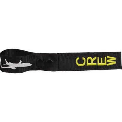PilotMall.com Pins Patches Lanyards Keychains Green Pro Vertical Crew Bag Tag | Secure 2-Button Nylon Luggage Identifier for Pilots & Flight Attendants