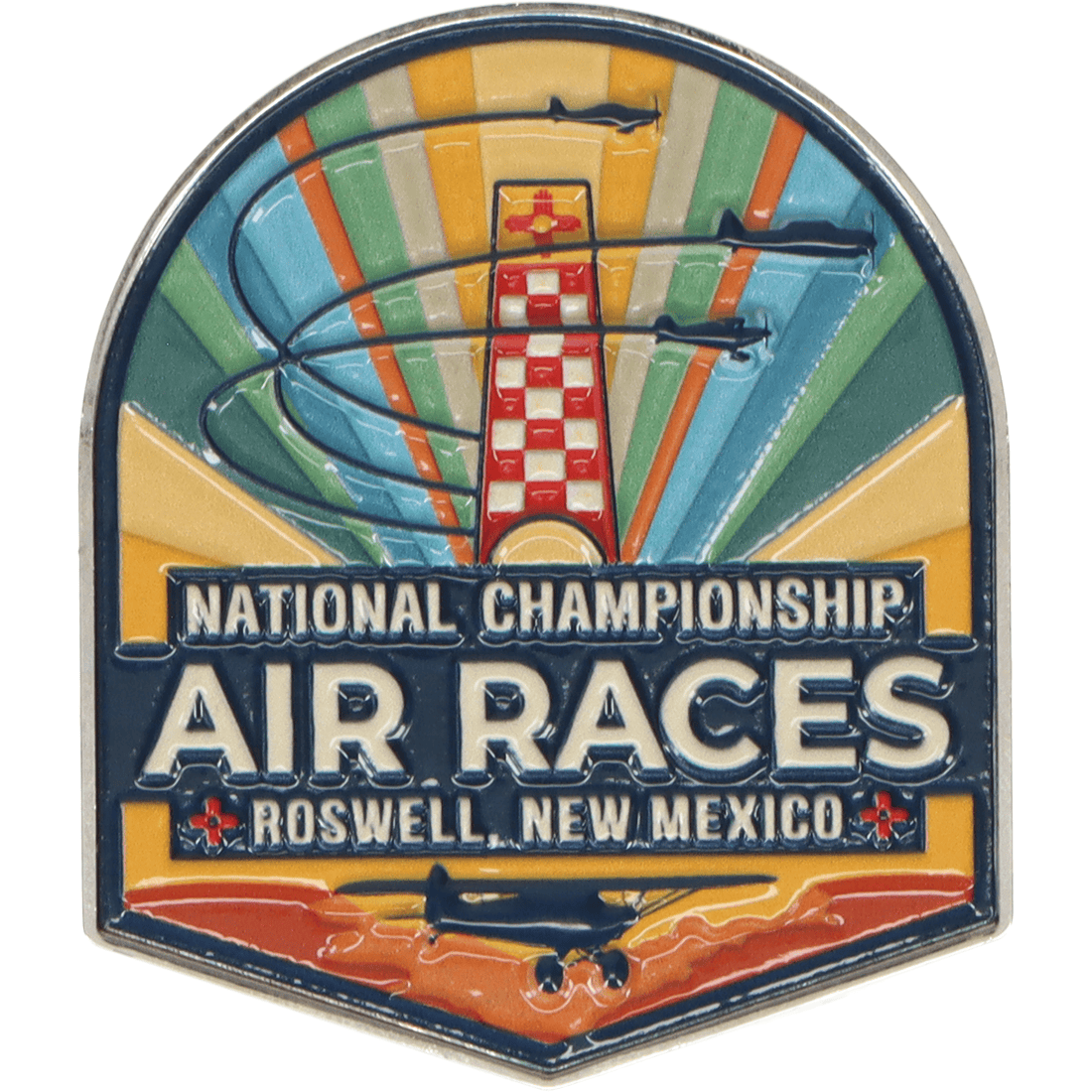 Roswell Air Races Pins Patches Lanyards Keychains High Desert Sunburst Roswell Air Races Magnet