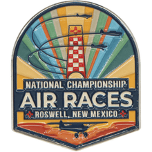 Roswell Air Races Pins Patches Lanyards Keychains High Desert Sunburst Roswell Air Races Magnet