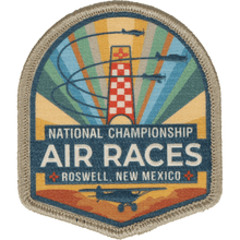 Roswell Air Races Pins Patches Lanyards Keychains High Desert Sunburst Roswell Air Races Patch