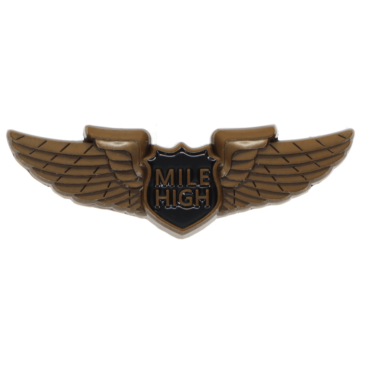 Pilot Toys Pins Patches Lanyards Keychains Mile High Club 3D Aviation Pin (New Larger Size)
