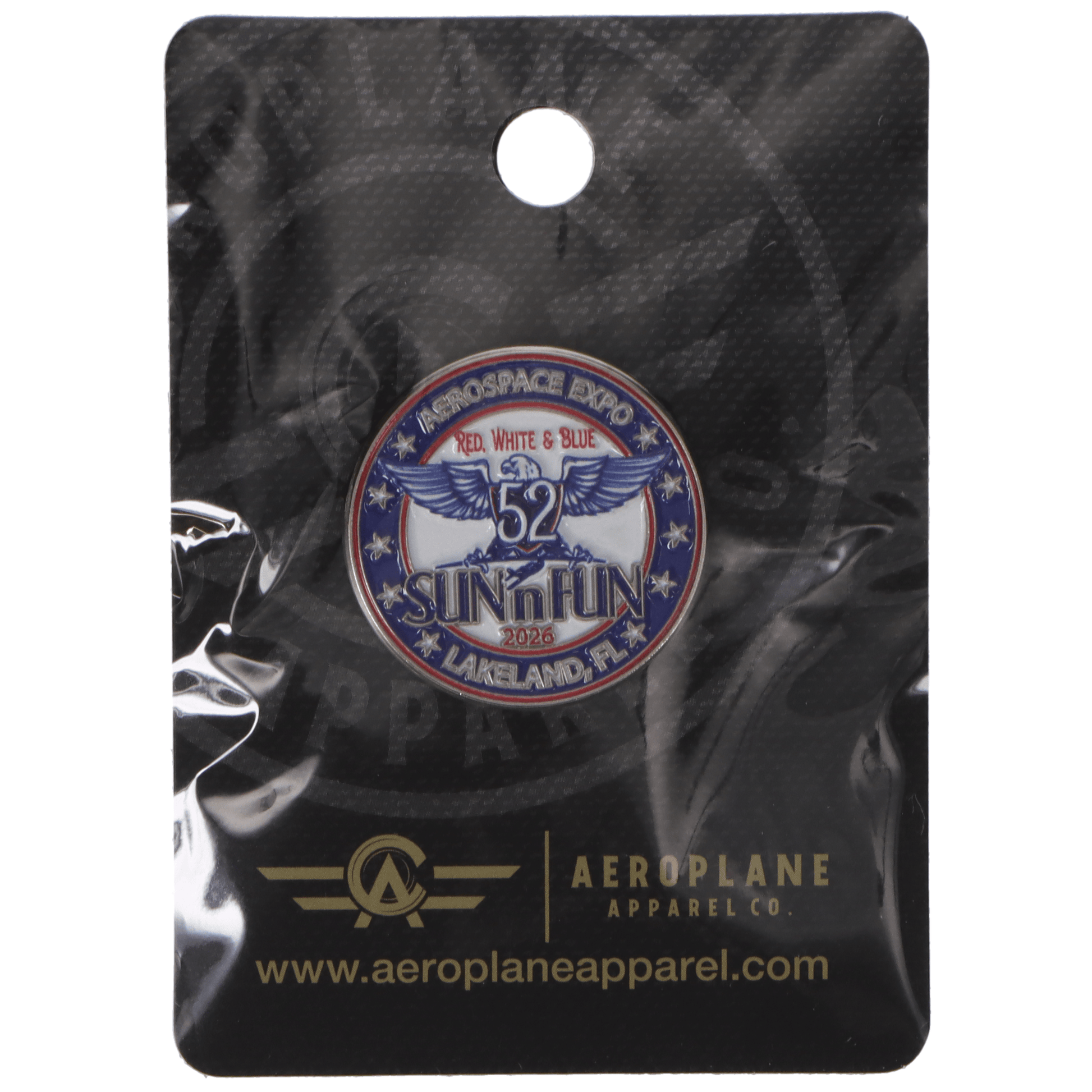 SUN 'n FUN Pins Patches Lanyards Keychains Official SUN 'n FUN 2026 Commemorative Lapel Pin