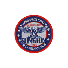 SUN 'n FUN Pins Patches Lanyards Keychains Official SUN 'n FUN 2026 Embroidered Collector Patch