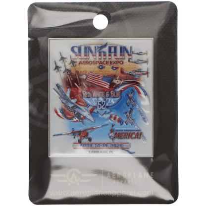 SUN 'n FUN Pins Patches Lanyards Keychains Official SUN 'n FUN 2026 Souvenir Refrigerator Magnet