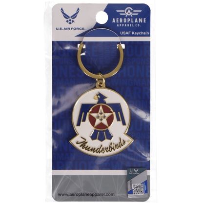 Aeroplane Apparel Company Pins Patches Lanyards Keychains Official U.S. Air Force Thunderbirds Double-Sided Enamel Keychain