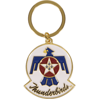 Aeroplane Apparel Company Pins Patches Lanyards Keychains Official U.S. Air Force Thunderbirds Double-Sided Enamel Keychain