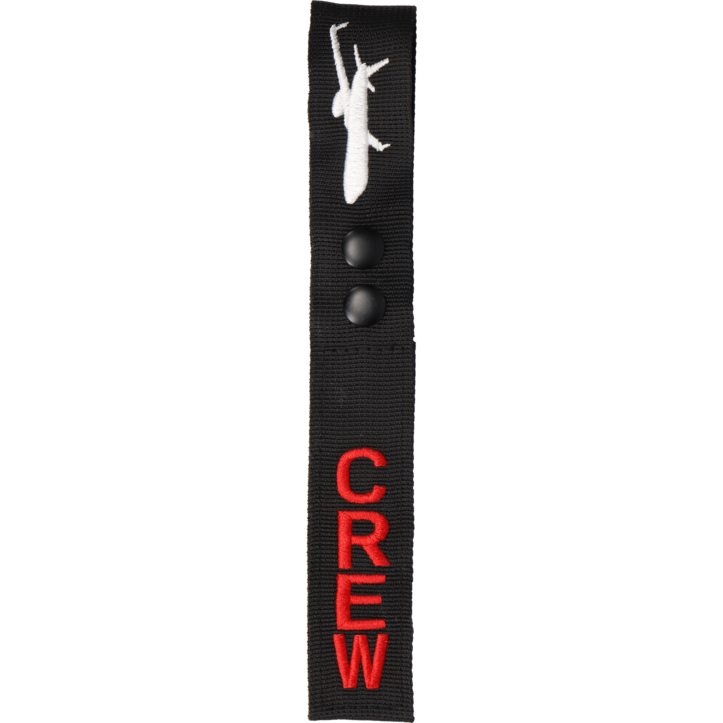PilotMall.com Pins Patches Lanyards Keychains Pro Vertical Crew Bag Tag | Secure 2-Button Nylon Luggage Identifier for Pilots & Flight Attendants