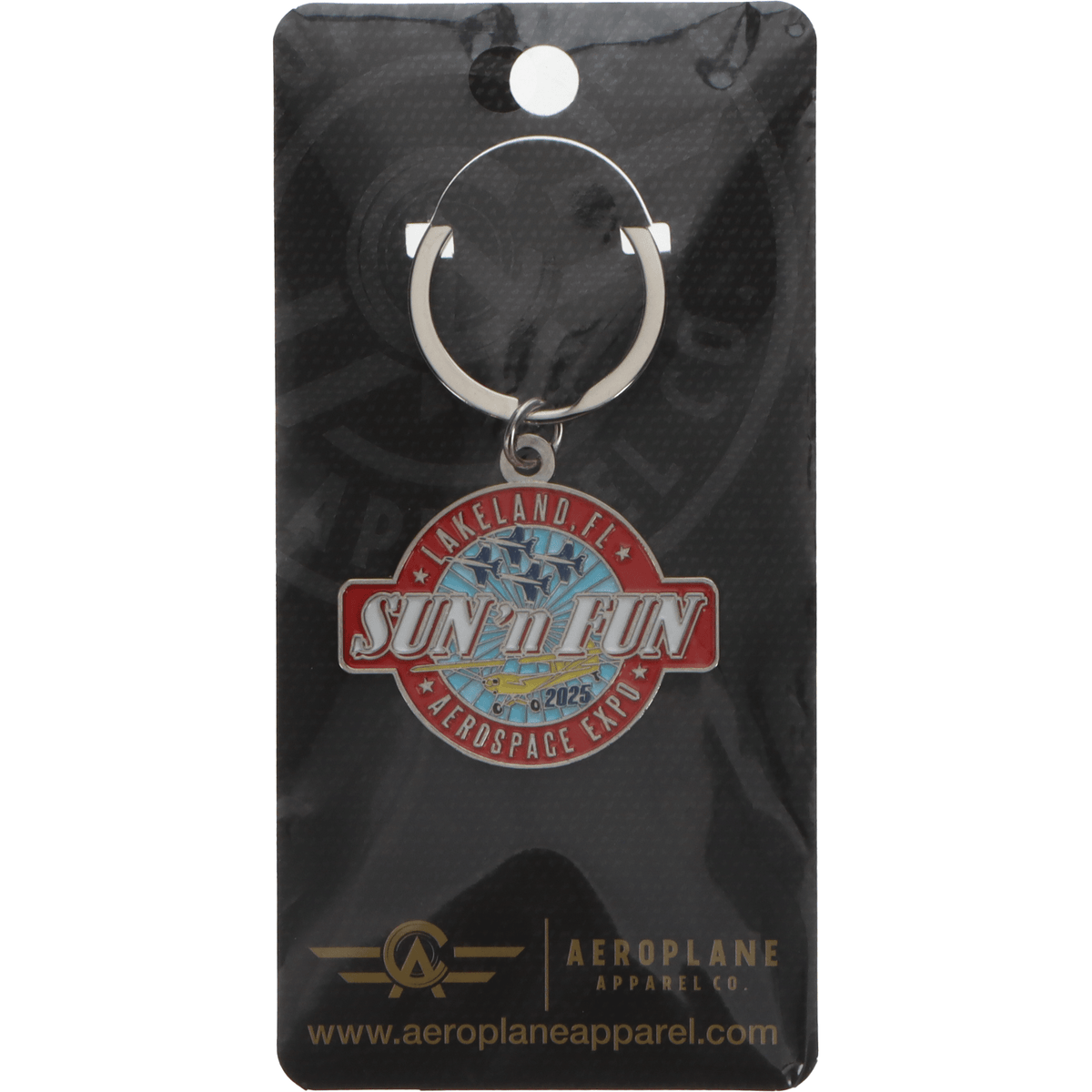 SUN 'n FUN Pins Patches Lanyards Keychains Red Keychain SUN 'n FUN 2025