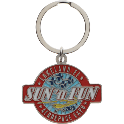 SUN 'n FUN Pins Patches Lanyards Keychains Red Keychain SUN 'n FUN 2025
