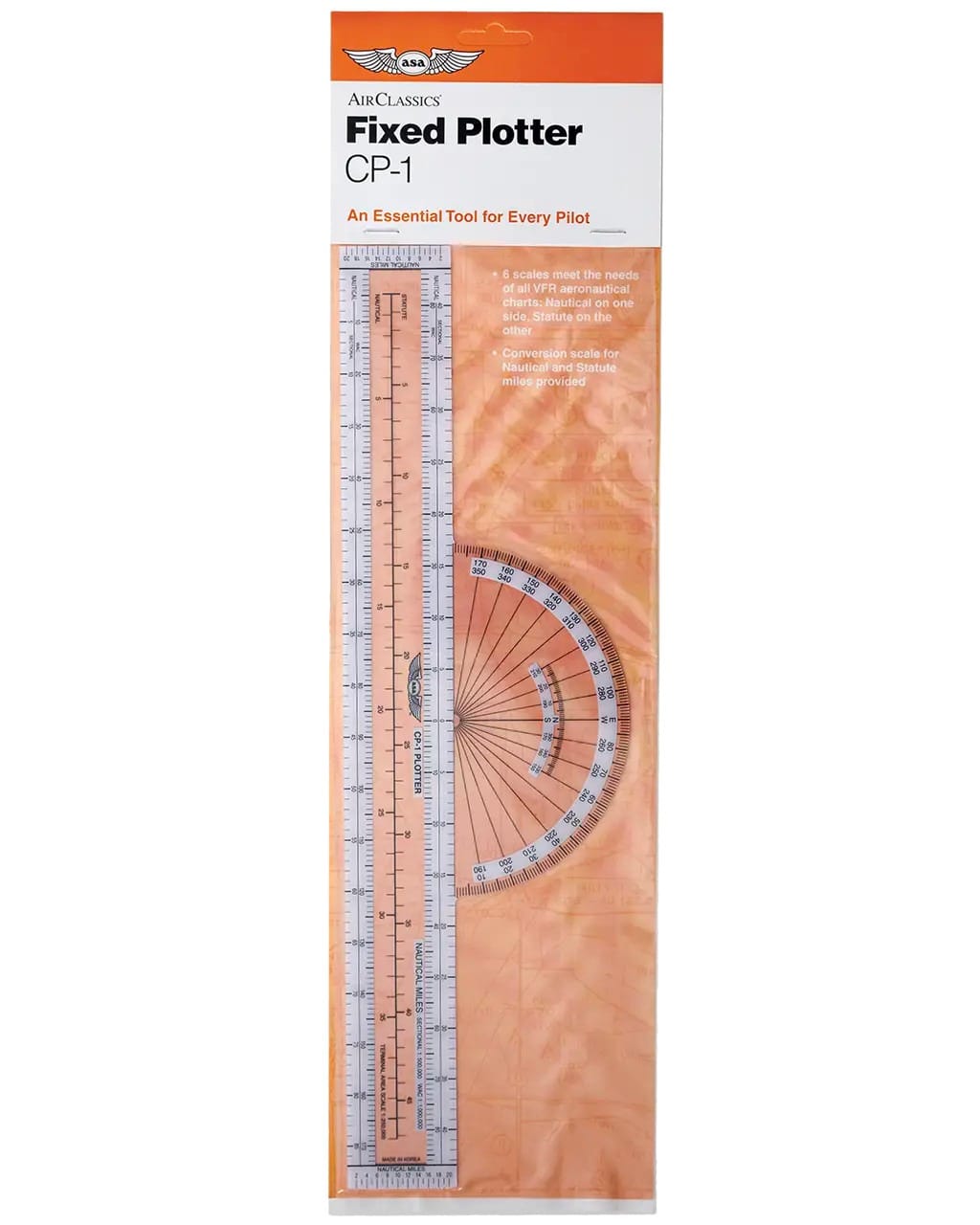 ASA Plotters ASA Fixed Plotter CP-1 for VFR Navigation