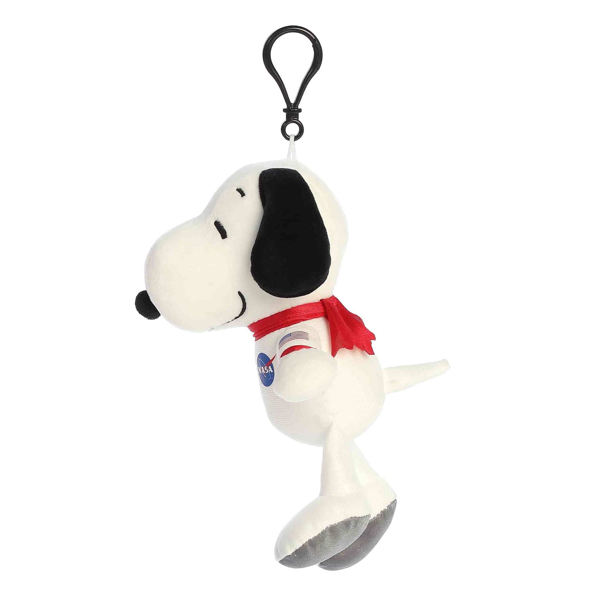 Snoopy Plush NASA Suit Snoopy Clip-On Plush 5" Keychain