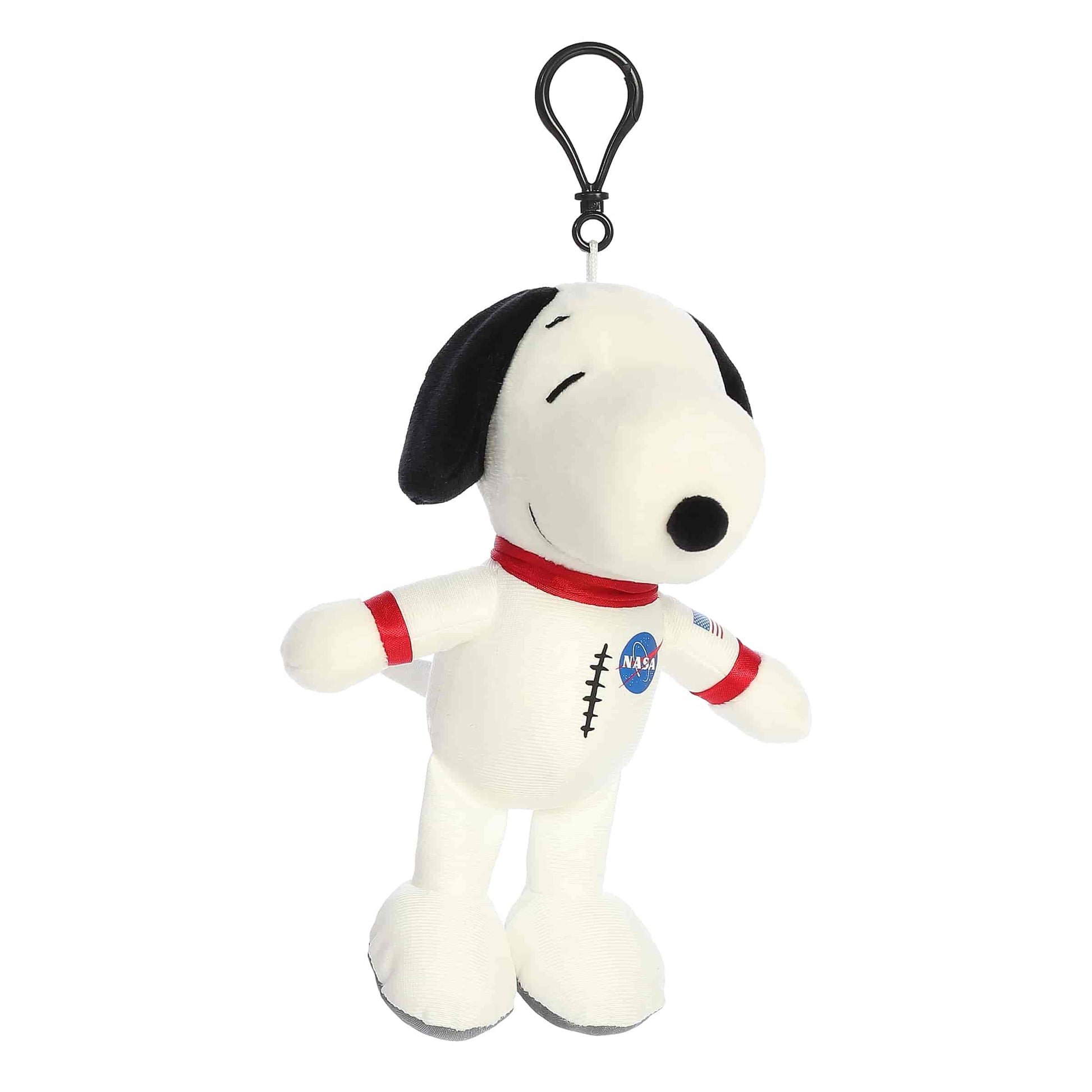Snoopy Plush NASA Suit Snoopy Clip-On Plush 5" Keychain