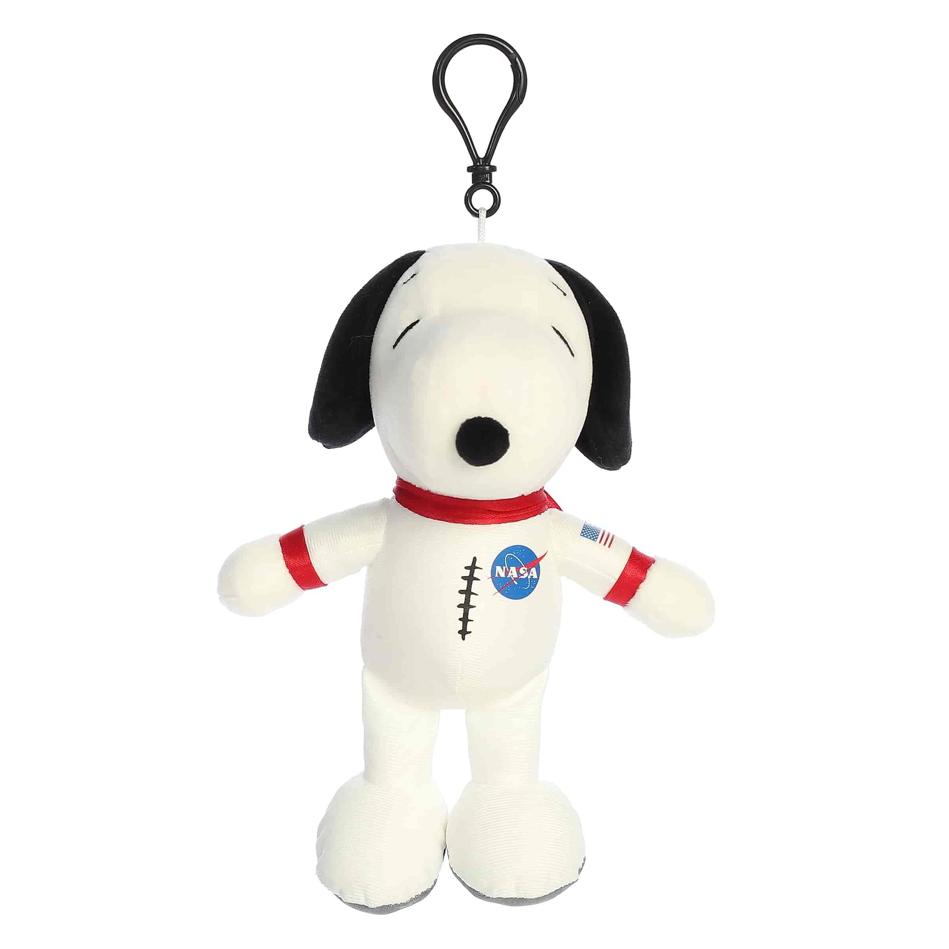 Snoopy Plush NASA Suit Snoopy Clip-On Plush 5" Keychain