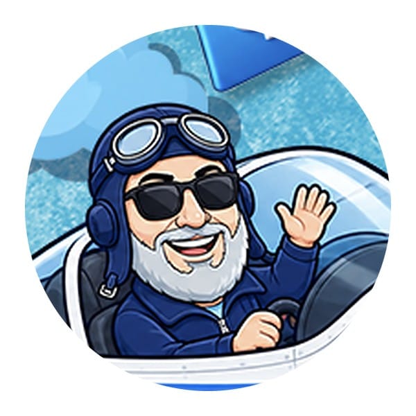 Captain's Club pilot waving from the cockpit