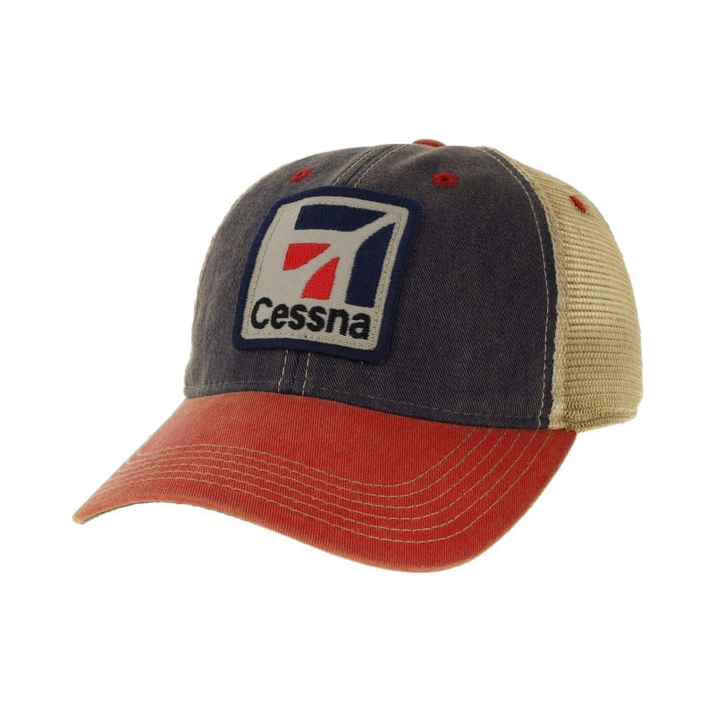 Cessna logo patch trucker cap