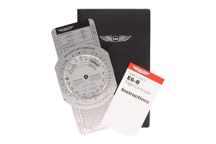 ASA aluminum E6B flight computer