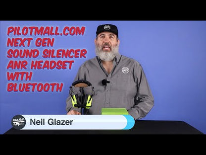 PilotMall.com Next Gen Sound Silencer ANR Aviation Headset with Bluetooth