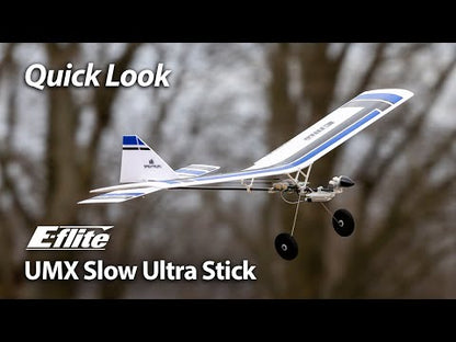 Avión radiocontrolado E-Flite UMX Slow Ultra Stick RTF: Experimente un vuelo seguro y versátil con la tecnología AS3X y SAFE Select