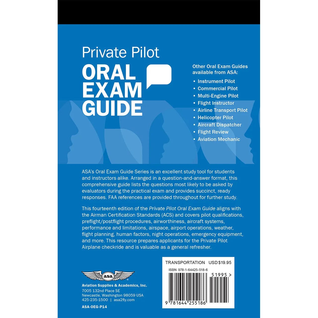 ASA Private Pilot ASA Private Pilot Oral Exam Guide 14th Edition: Ace Your Checkride