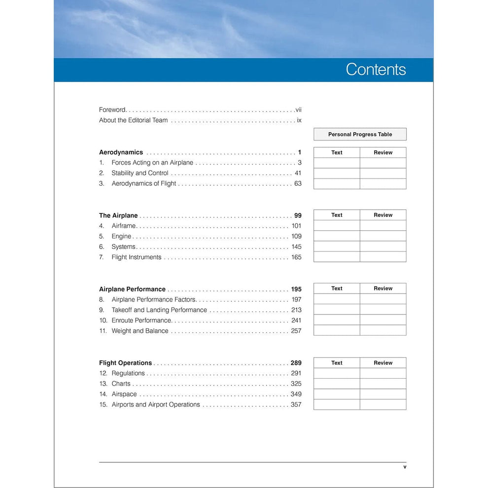 ASA Private Pilot Ground School Book – Pilot's Manual 7th Ed