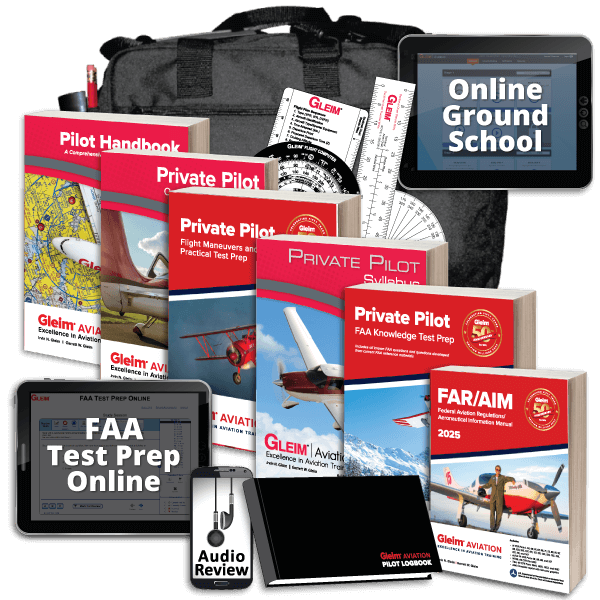 Kit de piloto privado de lujo Gleim 2025