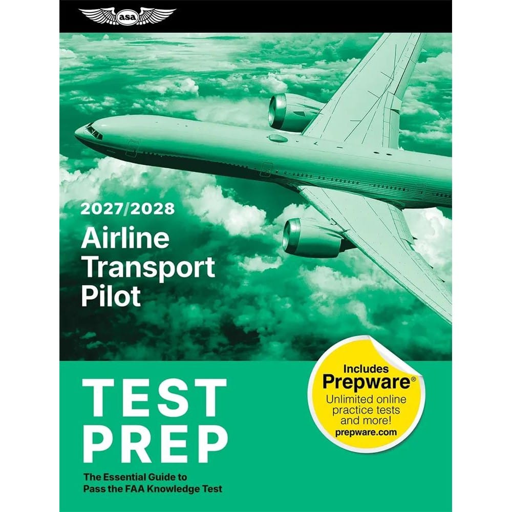ASA Professional Pilot ASA 2027-2028 Airline Transport Pilot (ATP) Test Prep: Book + Prepware Online Practice Tests