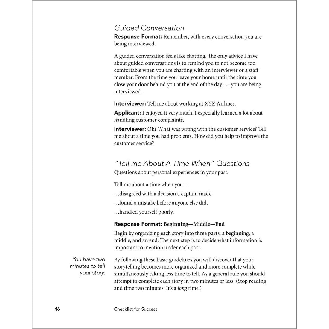 ASA Checklist for Success: A Pilot's Guide to the Successful Airline I