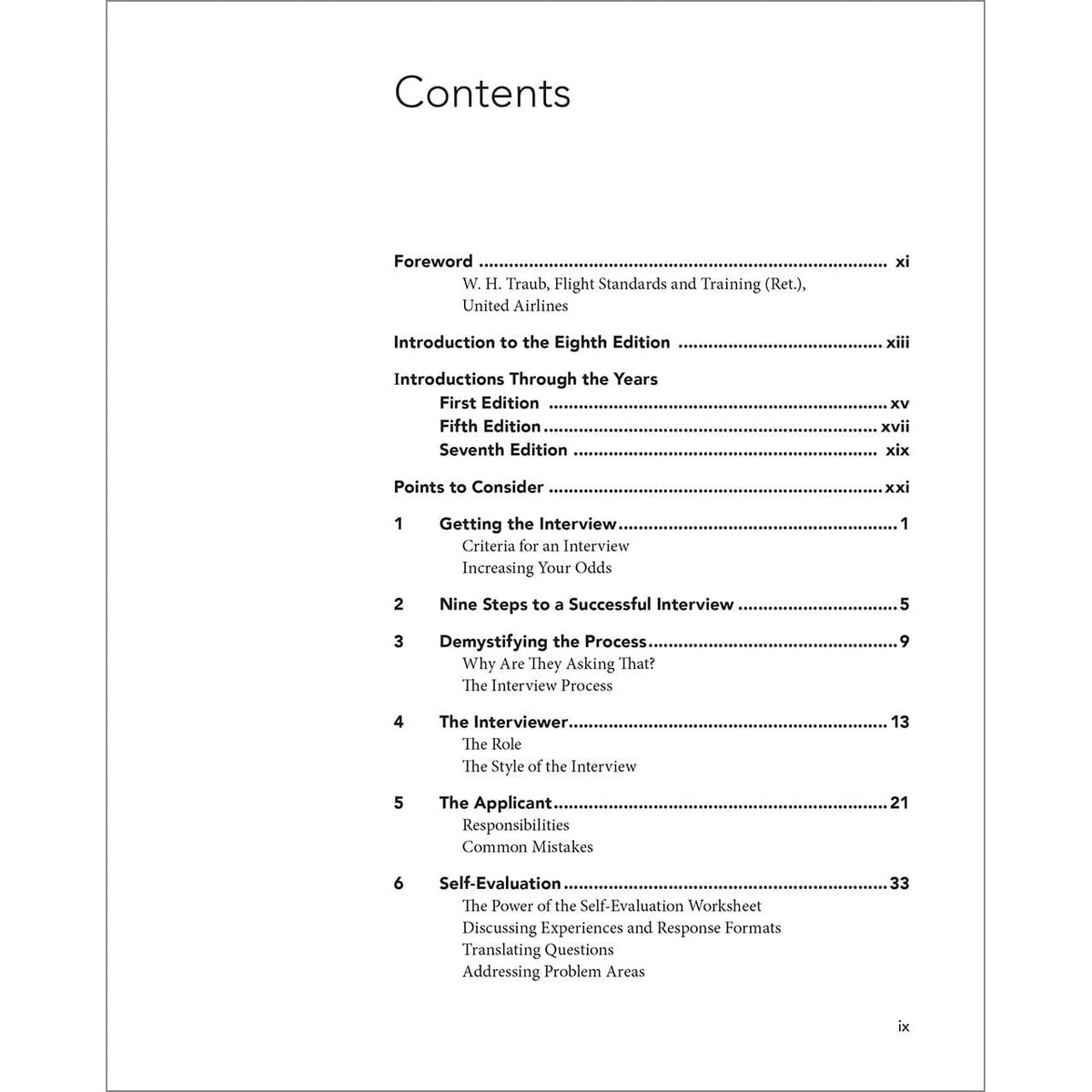 ASA Professional Pilot ASA Checklist for Success: A Pilot's Guide to the Successful Airline Interview