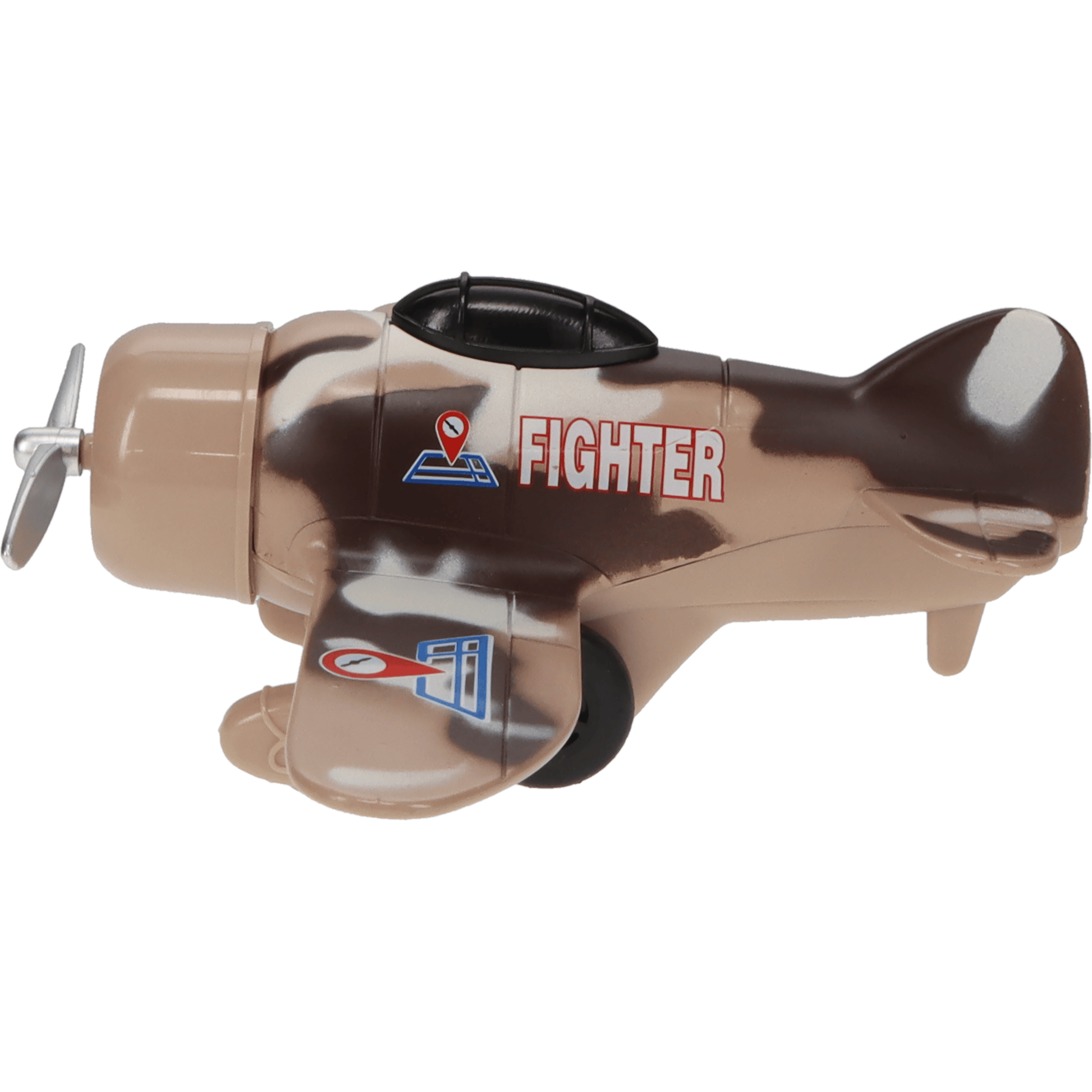 Fun Stuff Inc. Pull Back Planes 5" Combat Air Classic Pullback Toy (1 Piece. Assorted Styles)