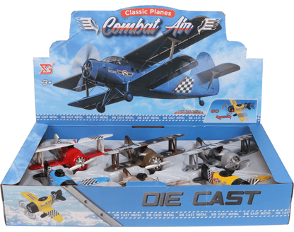 Fun Stuff Inc. Pull Back Planes 5" Combat Air Classic Pullback Toy (1 Piece. Assorted Styles)