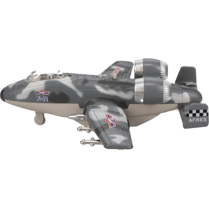 Fun Stuff Inc. Pull Back Planes 6" Fighter Jet Pullback Toy w/Light and Sound (1 Piece. Assorted Styles)