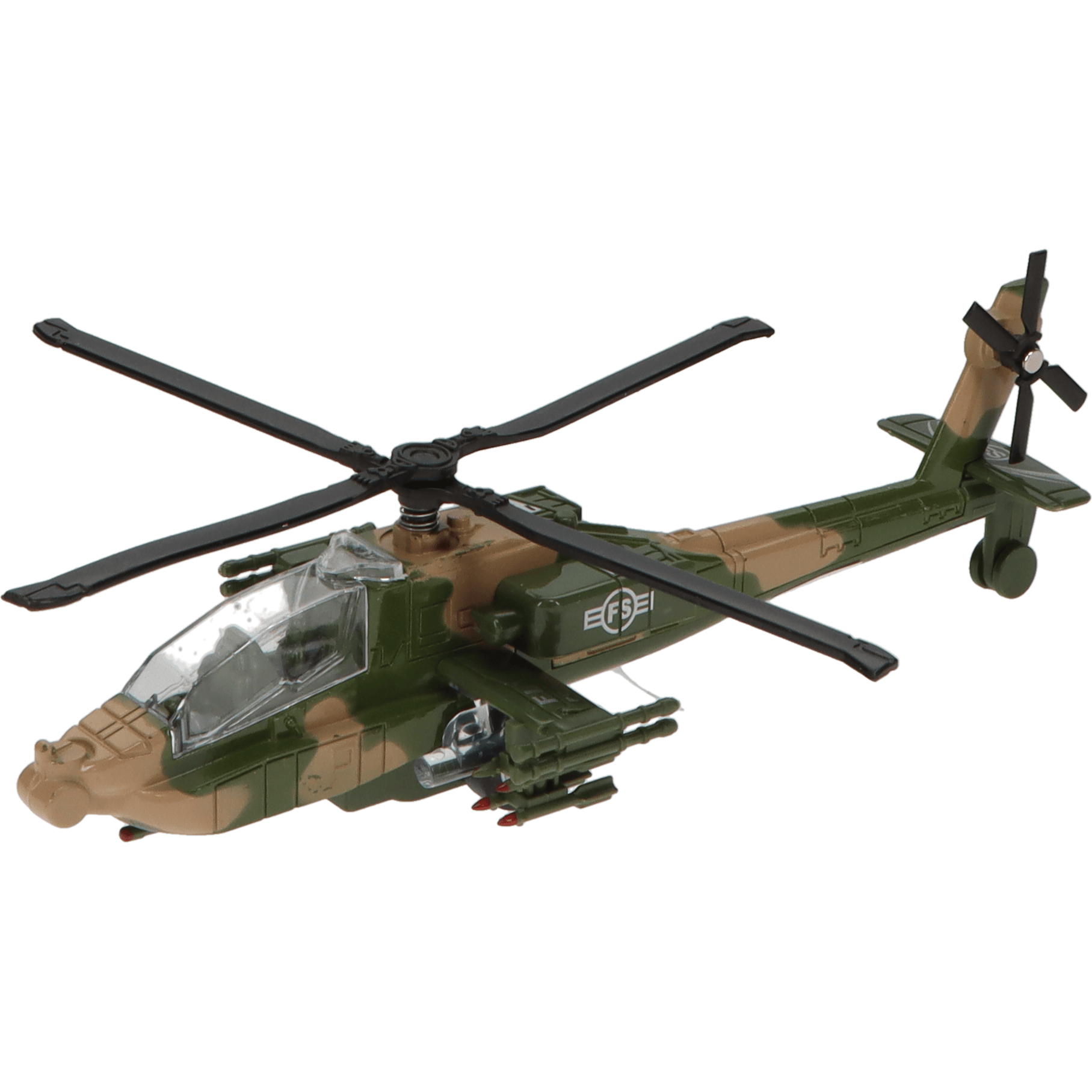 Fun Stuff Inc. Pull Back Planes 7" Falcon III Helicopter Pullback Toy w/Light and Sound (1 Piece. Assorted Styles)