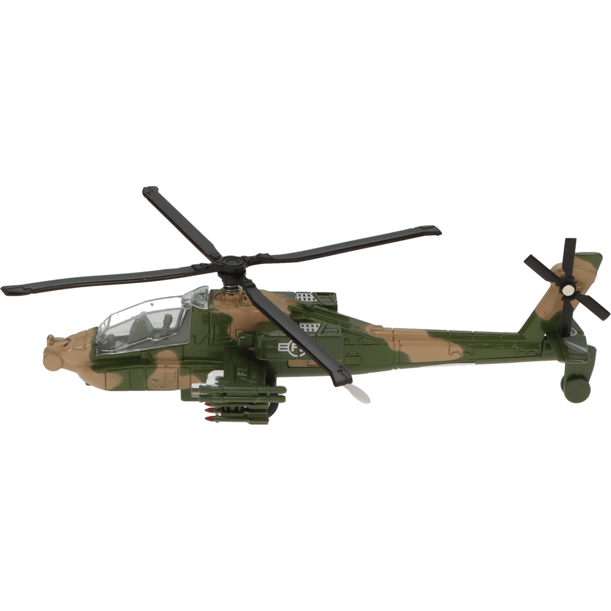 Fun Stuff Inc. Pull Back Planes 7" Falcon III Helicopter Pullback Toy w/Light and Sound (1 Piece. Assorted Styles)