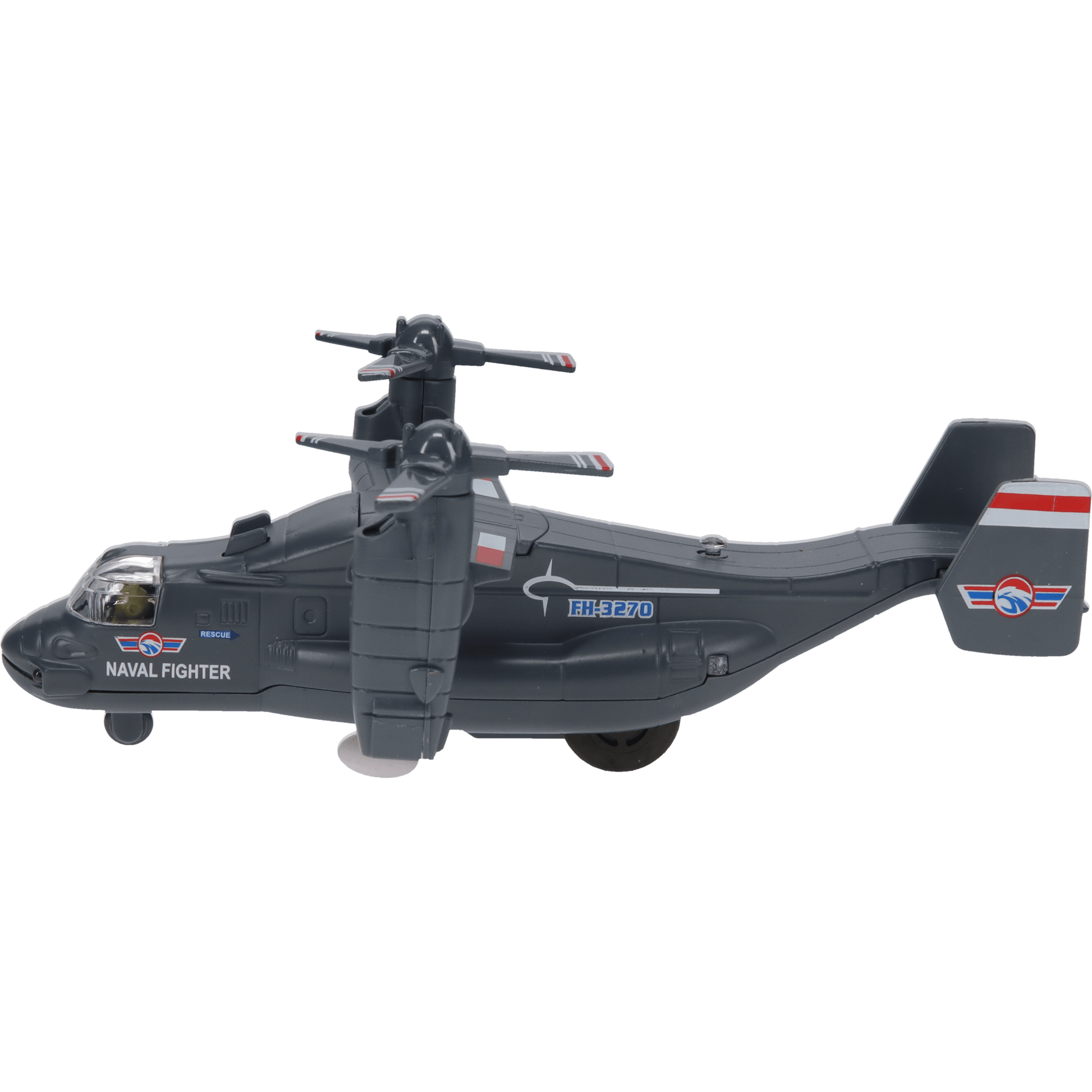 Fun Stuff Inc. Pull Back Planes 7" Transport Plane Pullback Toy w/Light and Sound (1 Piece. Assorted Styles)