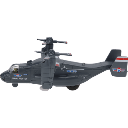 Fun Stuff Inc. Pull Back Planes 7" Transport Plane Pullback Toy w/Light and Sound (1 Piece. Assorted Styles)