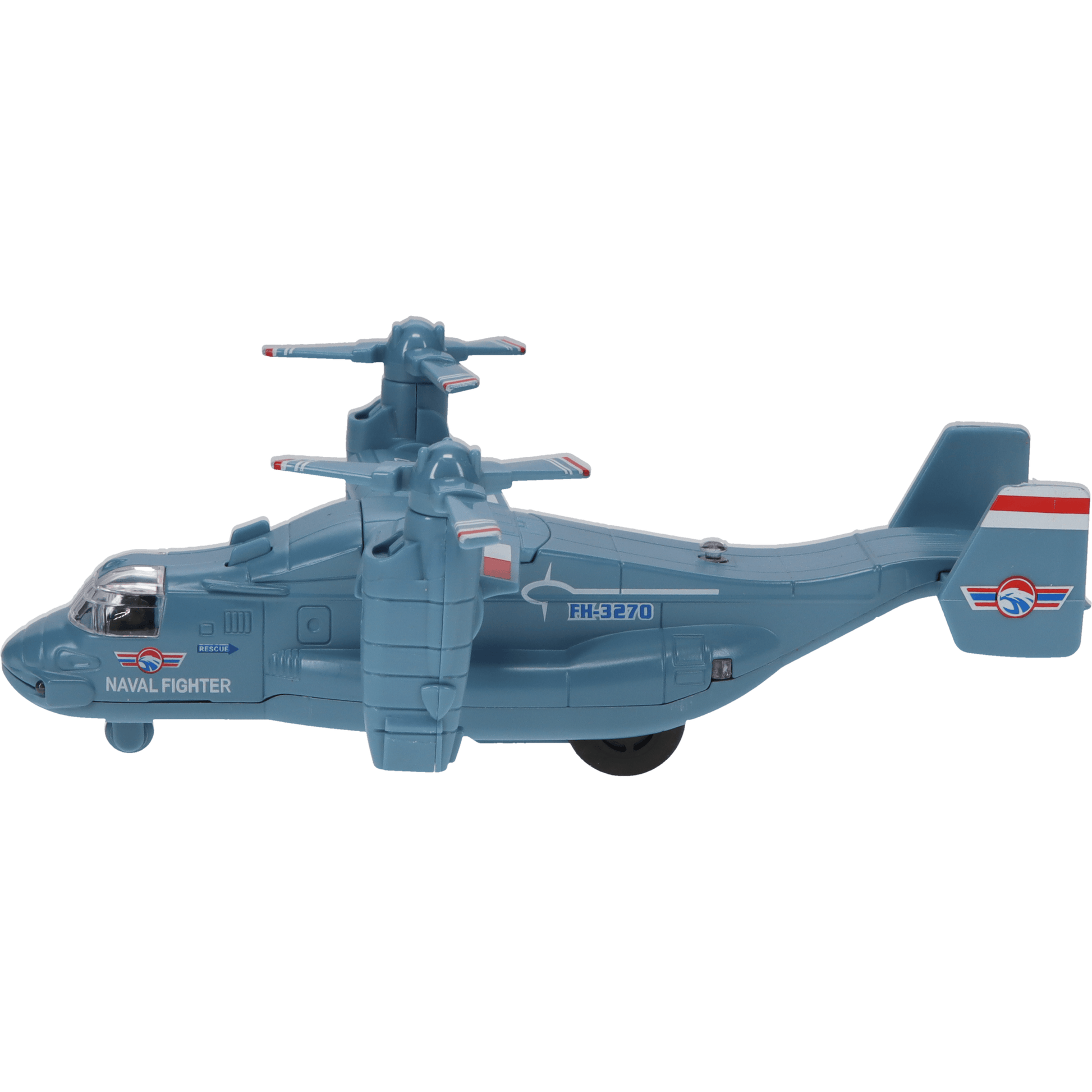 Fun Stuff Inc. Pull Back Planes 7" Transport Plane Pullback Toy w/Light and Sound (1 Piece. Assorted Styles)