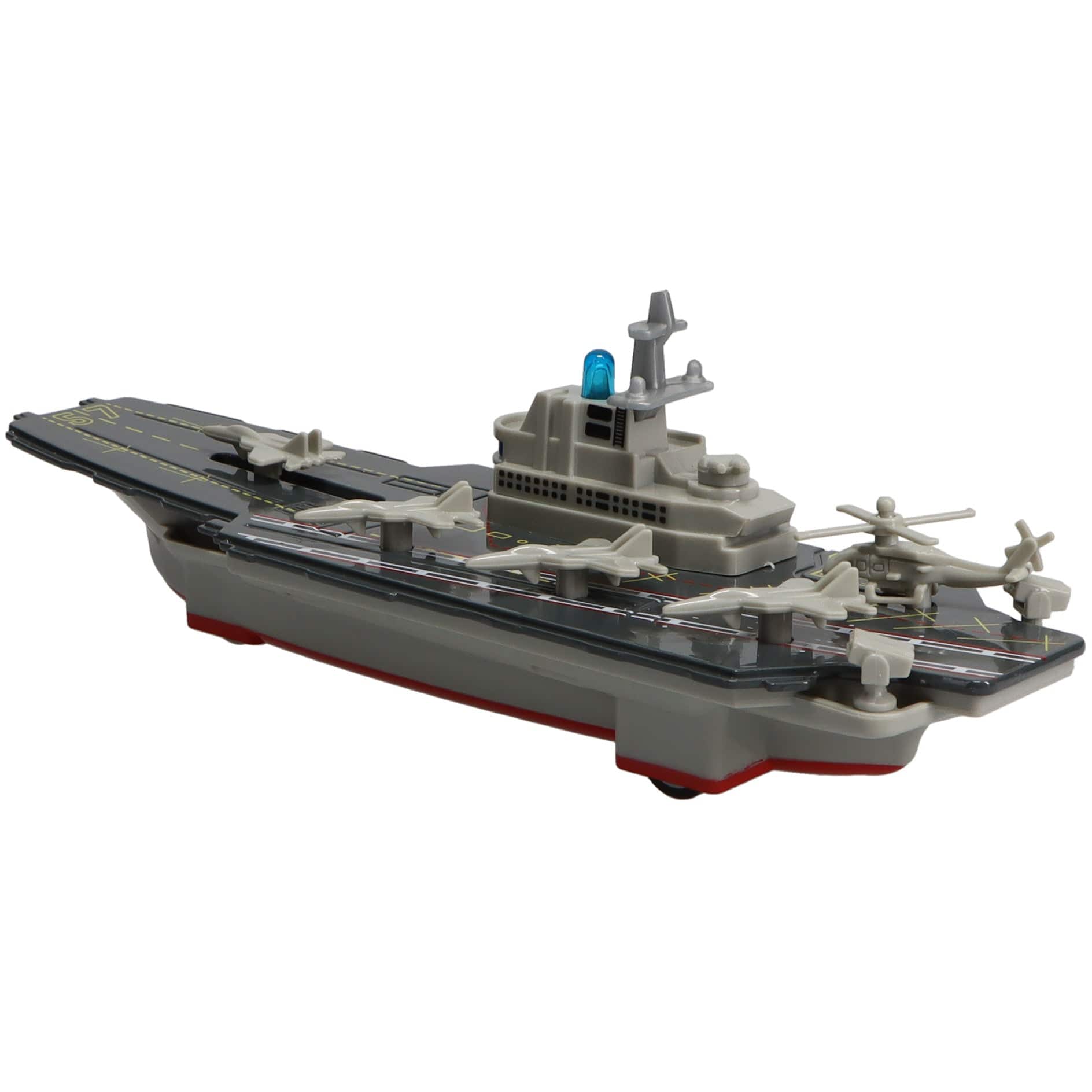 Fun Stuff Inc. Pull Back Planes 8.5" Aircraft Carrier Pullback Toy w/Light and Sound (1 Pc. Assorted Styles)