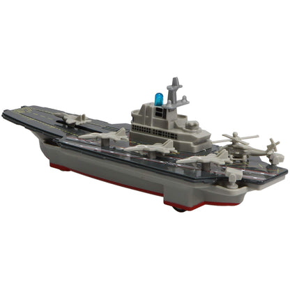 Fun Stuff Inc. Pull Back Planes 8.5" Aircraft Carrier Pullback Toy w/Light and Sound (1 Pc. Assorted Styles)