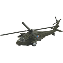 Wow Toyz Pull Back Planes Blackhawk Helicopter 10.5" Pullback Diecast (1 Pc. Assorted Styles)