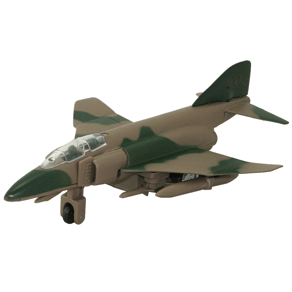 Wow Toyz Pull Back Planes F-4 Phantom Camouflage 7" Pullback Diecast Airplane (1 Pc. Assorted Styles)