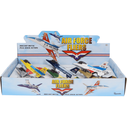 Toysmith Pull Back Planes Toysmith Rollin' Fliers Diecast Airplane (1 Piece. Assorted Styles)