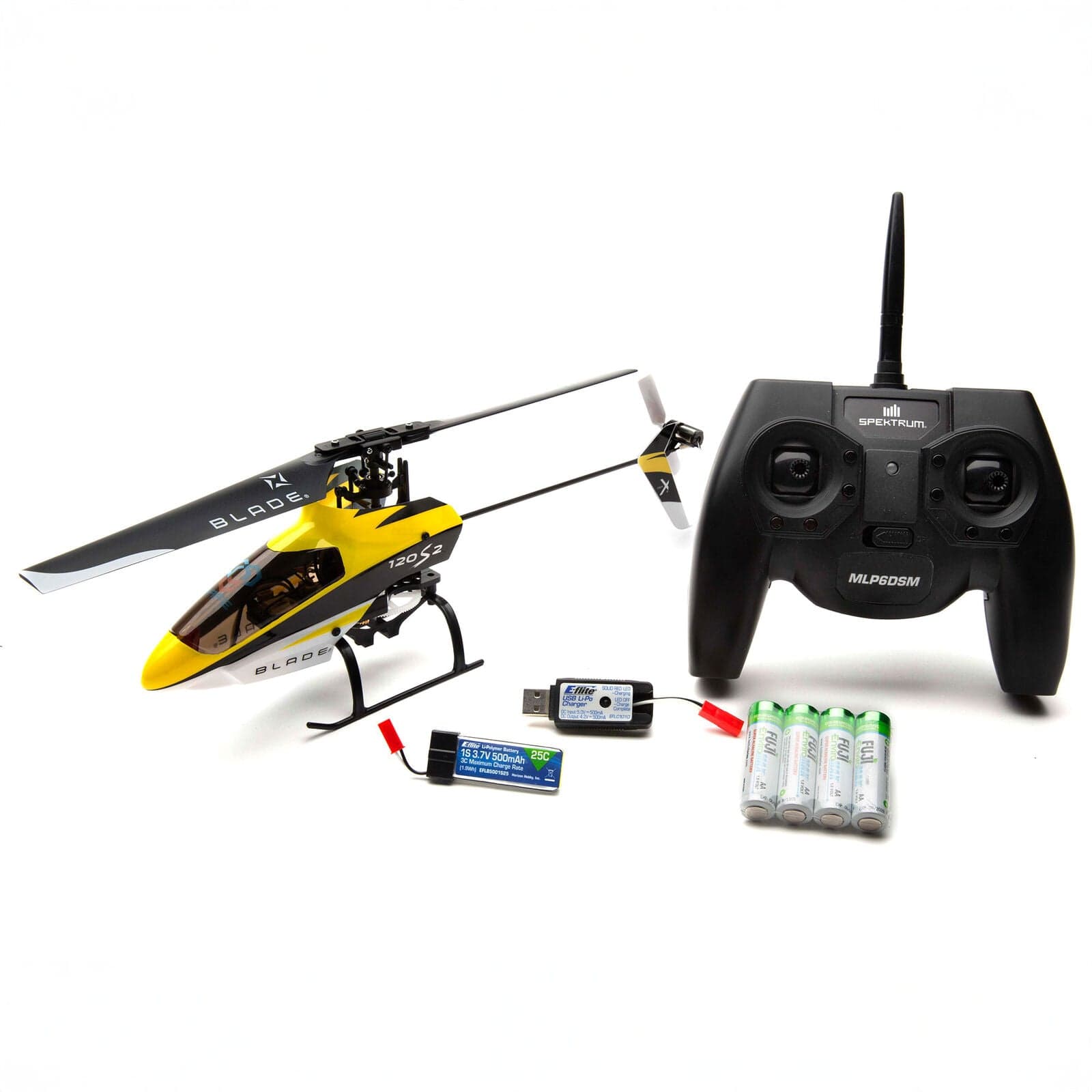 E-Flite Remote Control Planes Blade 120 S2 RTF Helicopter with SAFE® – Beginner-Friendly Coaxial Flight