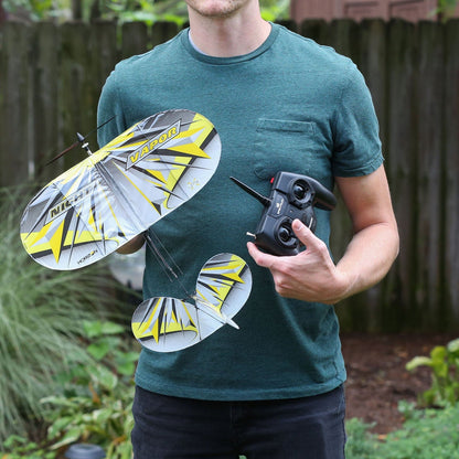 HobbyZone Remote Control Planes E-flite UMX Night Vapor RTF with AS3X® & SAFE® Select – Glow-in-the-Dark Mini Floater