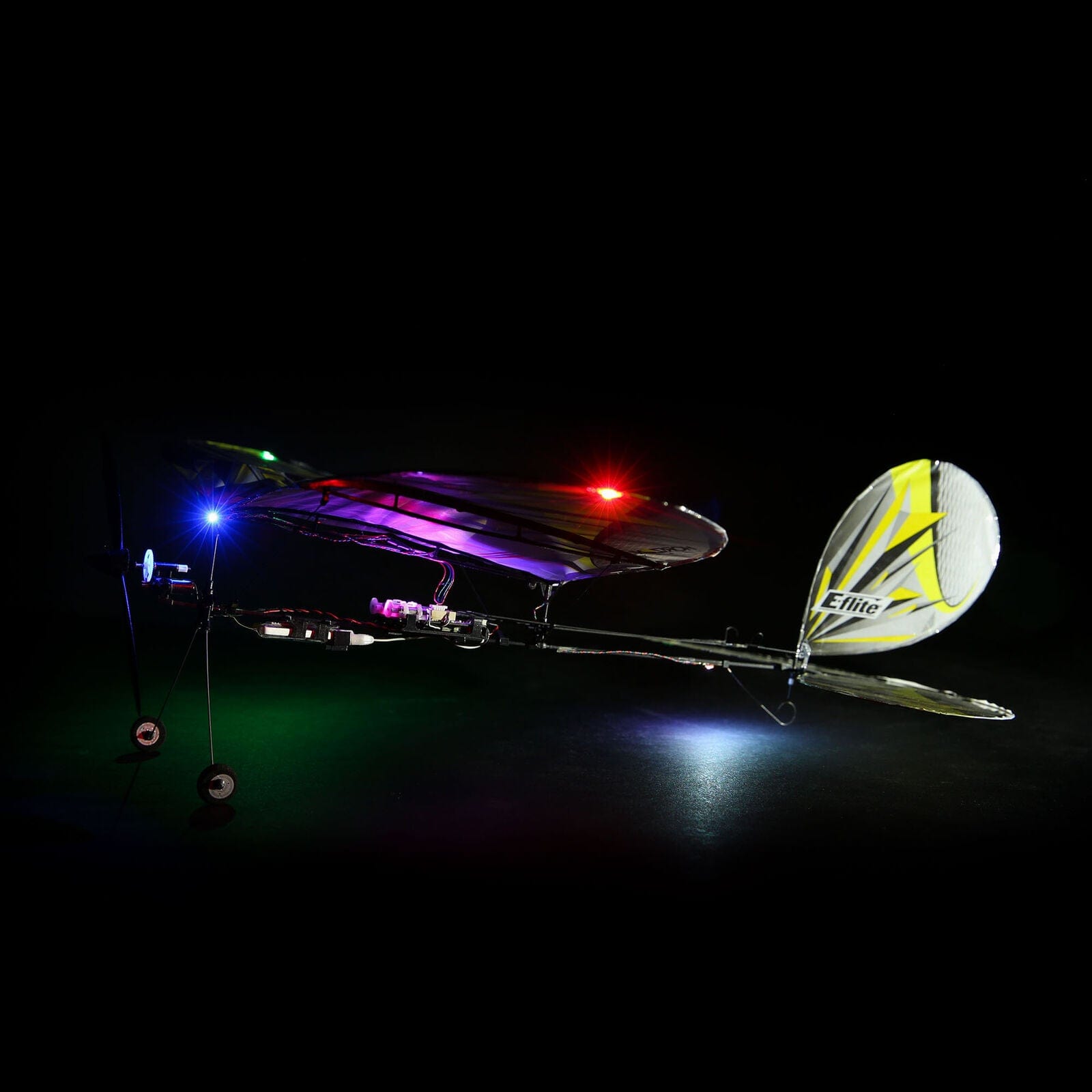 HobbyZone Remote Control Planes E-flite UMX Night Vapor RTF with AS3X® & SAFE® Select – Glow-in-the-Dark Mini Floater