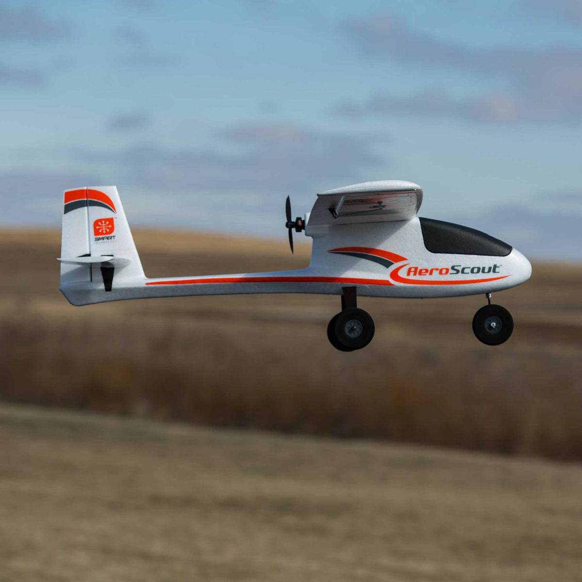 HobbyZone Remote Control Planes HobbyZone AeroScout S 2 1.1m RTF Basic RC Airplane with SAFE and RealFlight Trainer Edition
