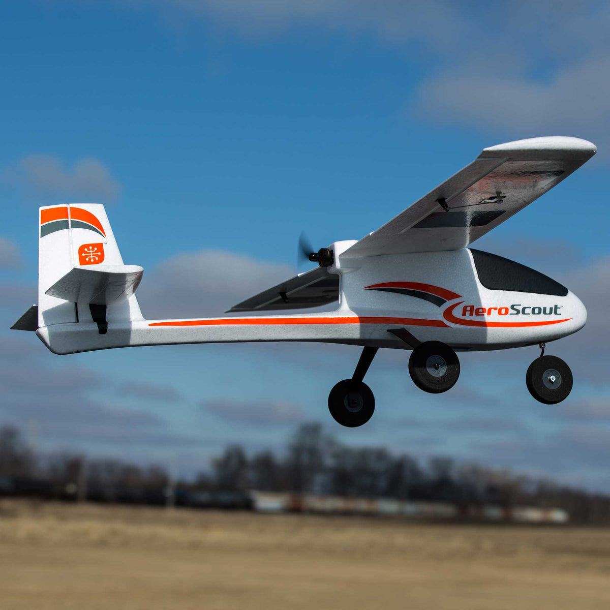 HobbyZone Remote Control Planes HobbyZone AeroScout S 2 1.1m RTF Basic RC Airplane with SAFE and RealFlight Trainer Edition
