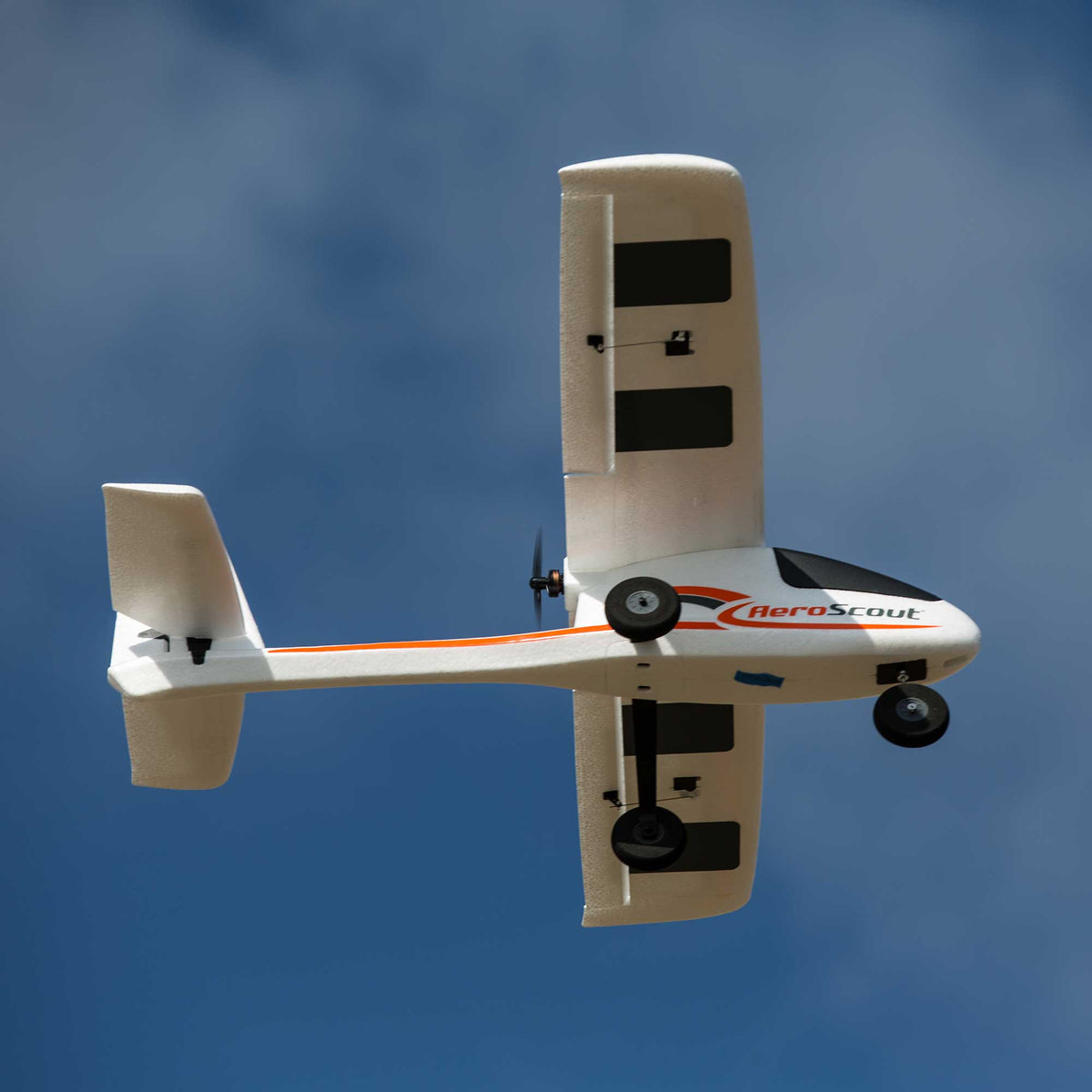 HobbyZone Remote Control Planes HobbyZone AeroScout S 2 1.1m RTF Basic RC Airplane with SAFE and RealFlight Trainer Edition