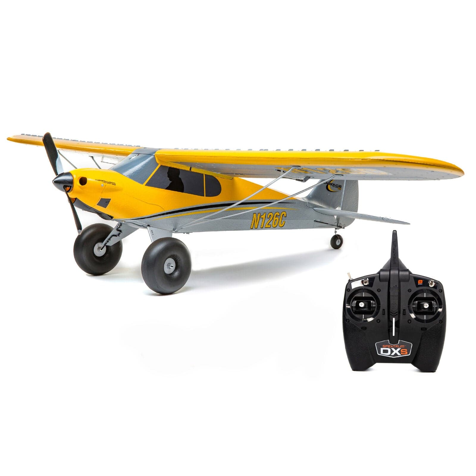 HobbyZone Remote Control Planes HobbyZone Carbon Cub S-2 1.3m RTF Basic – Ultra-Stable Trainer