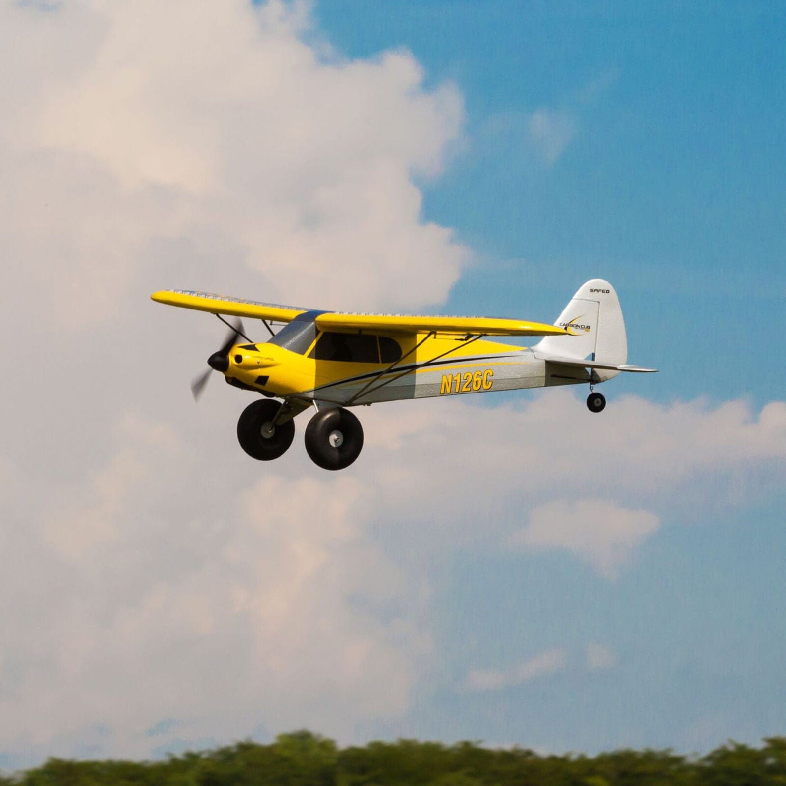 HobbyZone Remote Control Planes HobbyZone Carbon Cub S-2 1.3m RTF Basic – Ultra-Stable Trainer