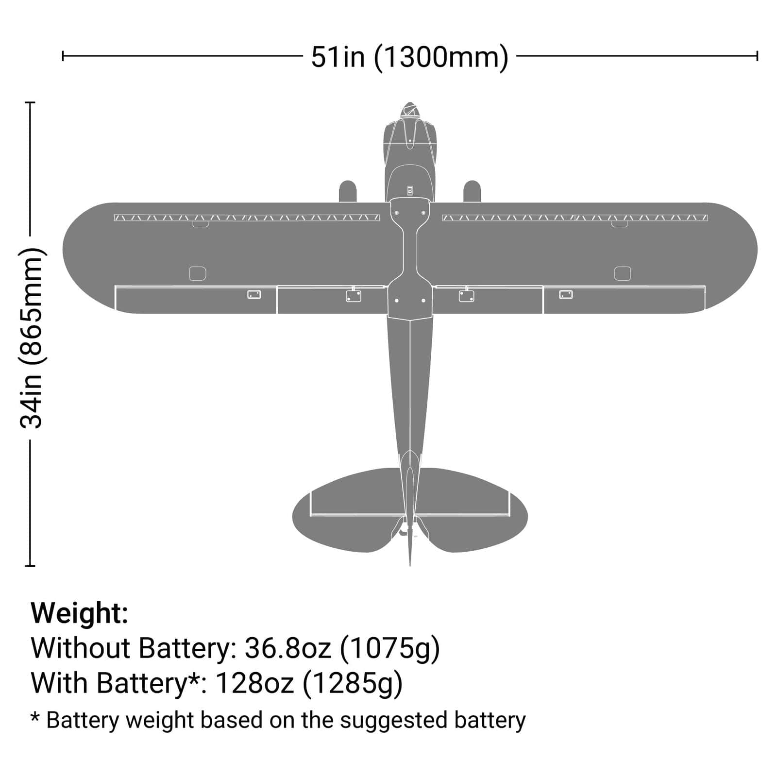 HobbyZone Remote Control Planes HobbyZone Carbon Cub S-2 1.3m RTF Basic – Ultra-Stable Trainer